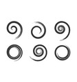 spiral design elements vector image vector image