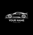 sports car line art vector image