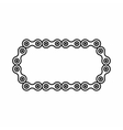 bicycle chain icon outline style vector image