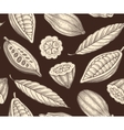 cocoa pattern vector image vector image
