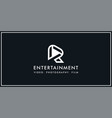 r roll film logo vector image vector image