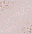 rose gold elegant decorative floral pattern vector image