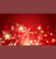 winter pattern of snowflakes background christmas vector image