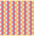 retro groovy zigzag psychedelic seamless pattern vector image vector image