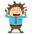 stressed man vector image