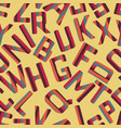 seamless pattern background alphabet vector image