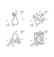clean bubbles spray and water splash icons set vector image
