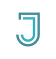 J letter logo design Royalty Free Vector Image