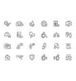 inspect quality research line icon check examine vector image vector image