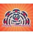 happy thanksgiving turkey vector image