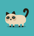grumpy cartoon cat vector image vector image