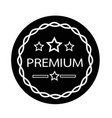 premium quality badge icon vector image vector image