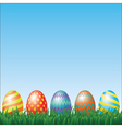 easter eggs vector image