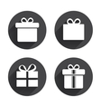 gift box sign icon present symbol vector image vector image