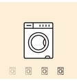 icon of washing machine vector image