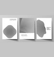 layout a4 format modern cover mockups vector image