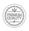 premium quality badge icon vector image vector image
