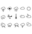 weather symbol vector image