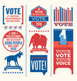 motivational messages to encourage voting vector image