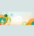 trendy simple circle abstract background dynamic vector image