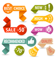 collect shopping signs vector image