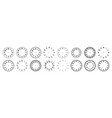 mechanical clock faces with arabic numerals bezel vector image