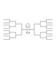tournament brackets background vector image