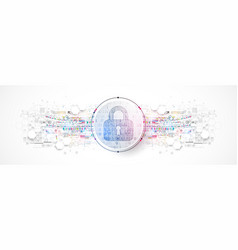 protection concept protect mechanism system vector image