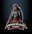 warrior spirit the roman logo vector image
