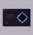 album release website design vector image