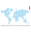 flat world map infographic vector image