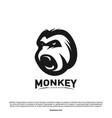 monkey gorilla esport gaming mascot logo template vector image vector image