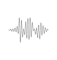 sound or audio wave vector image