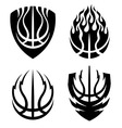 basketball icon emblems set vector image vector image