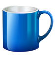 a big blue mug vector image