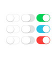 button switch toggle slider ui slide off or turn vector image