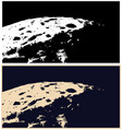 cratered surface of a celestial body vector image vector image