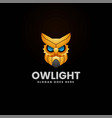 logo owl gradient colorful style vector image vector image