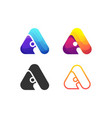 triangle template vector image