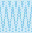 wavy line blue seamless pattern vector image vector image