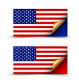 american flag vector image