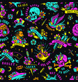 bright colorful tattoos seamless pattern vector image vector image