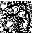 doodles print vector image
