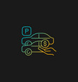 free parking spots gradient icon for dark theme vector image