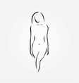 a nude woman vector image