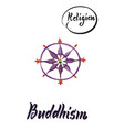 religious sign-buddhism vector image vector image