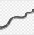 winding road on a transparent backgroundnter vector image