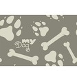 my dog pattern vector image vector image
