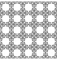 seamless pattern black and white stylized floral vector image vector image