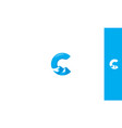 initial c mountain logo icon vector image
